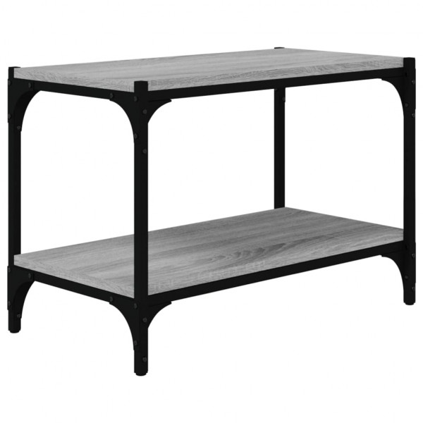 Mueble para TV contrachapada y acero gris Sonoma 60x33x41 cm M 2