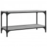 Mueble para TV contrachapada y acero gris Sonoma 80x33x41 cm 2