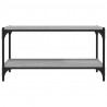 Mueble para TV contrachapada y acero gris Sonoma 80x33x41 cm 5