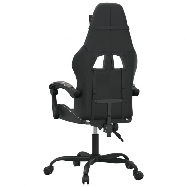 Silla gaming cuero sintético negro y camuflaje M 5