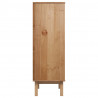 Aparador de madera maciza de pino 85x43x125 cm 5