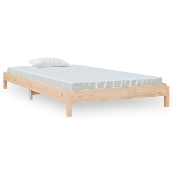 Cama empilhável 100x200 cm madeira de pinho maciça M 2