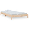 Cama apilable de madera pino maciza 100x200 cm 2