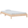 Cama apilable de madera pino maciza 100x200 cm 3