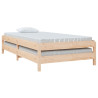 Cama apilable de madera pino maciza 100x200 cm 5
