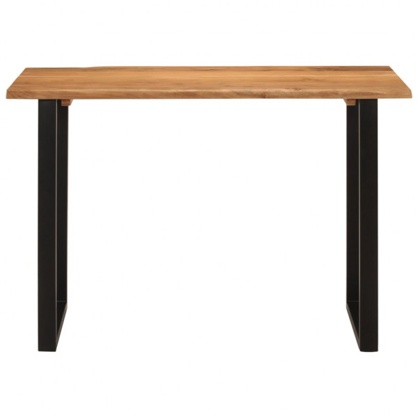 Mesa de comedor madera maciza de acacia 110x50x76 cm M 2