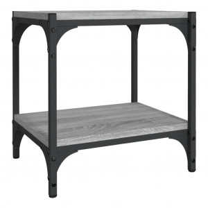 Mueble para TV contrachapada y acero gris Sonoma 40x33x41 cm H