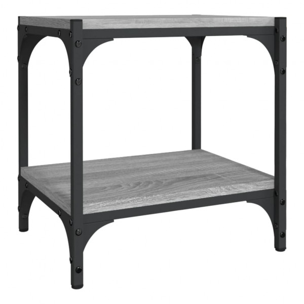 Mueble para TV contrachapada y acero gris Sonoma 40x33x41 cm M 2