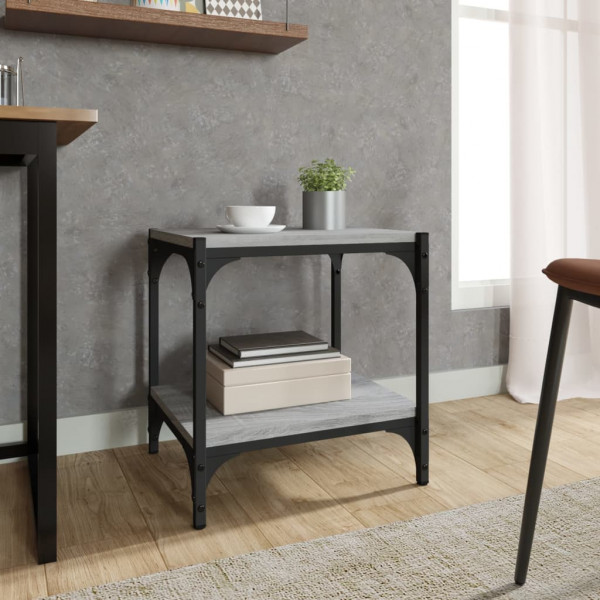 Mueble para TV contrachapada y acero gris Sonoma 40x33x41 cm M 3