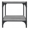 Mueble para TV contrachapada y acero gris Sonoma 40x33x41 cm 5