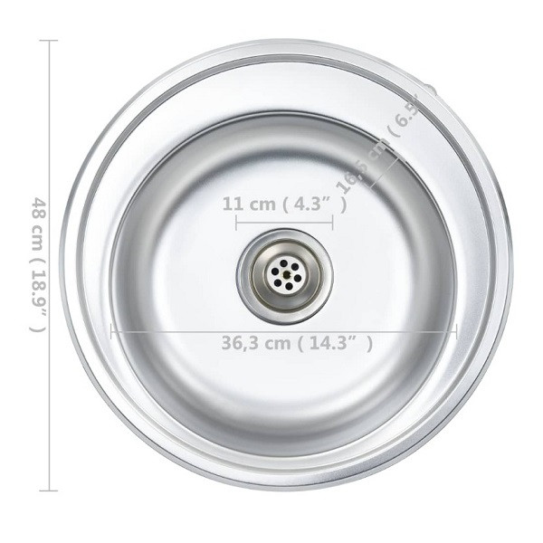 Lava-louças de cozinha com ralo e sifão aço inoxidável M 5