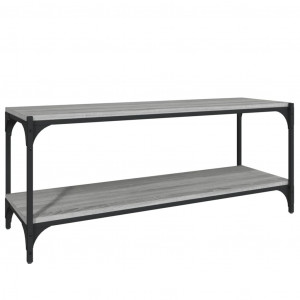 Mueble para TV contrachapada y acero gris Sonoma 100x33x41 cm H