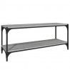 Mueble para TV contrachapada y acero gris Sonoma 100x33x41 cm 2