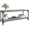 Mueble para TV contrachapada y acero gris Sonoma 100x33x41 cm 4