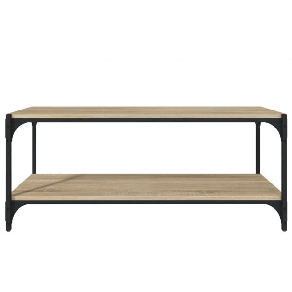 Mueble para TV contrachapada y acero roble Sonoma 100x33x41 cm M 5