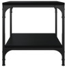 Mesa auxiliar de madera contrachapada negro 40x40x40 cm 5