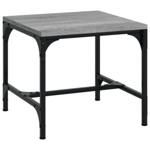 Mesa de centro madera contrachapada gris Sonoma 50x50x35 cm H