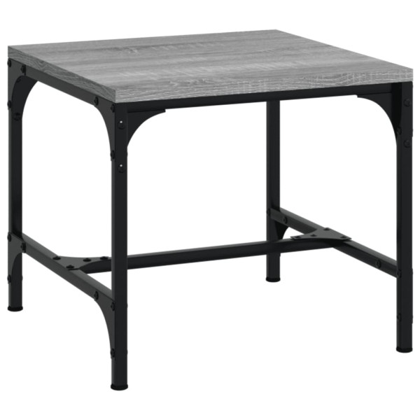 Mesa de centro madera contrachapada gris Sonoma 50x50x35 cm M 2