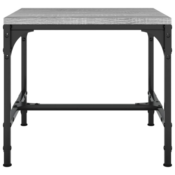 Mesa de centro madera contrachapada gris Sonoma 50x50x35 cm M 4