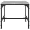 Mesa de centro 50x50x35 cm derivados de madeira cinza sonoma 4