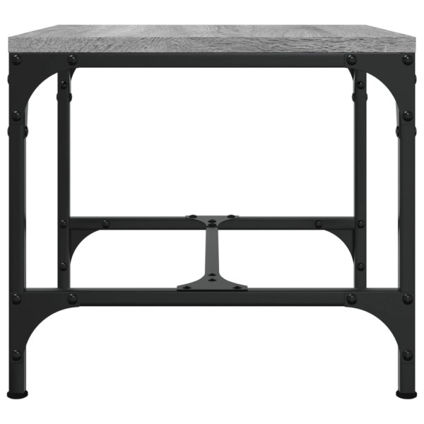 Mesa de centro madera contrachapada gris Sonoma 50x50x35 cm M 5