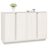 Aparador de madeira maciça de pinho branco 120x35x80 cm 4