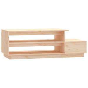 Mesa de centro de madera maciza de pino 120x50x40.5 cm H