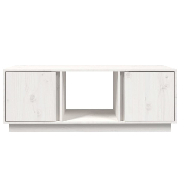 Mesa de centro 110x50x40 cm pinho maciço branco M 5