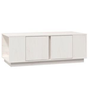 Mesa de centro 110x50x40 cm pinho maciço branco H