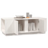 Mesa de centro 110x50x40 cm pinho maciço branco 4