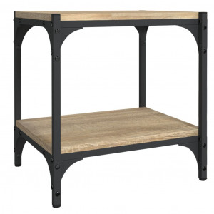 Mueble para TV contrachapada y acero roble Sonoma 40x33x41 cm H