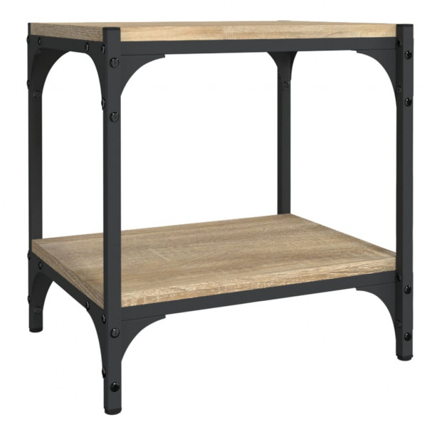 Mueble para TV contrachapada y acero roble Sonoma 40x33x41 cm M 2