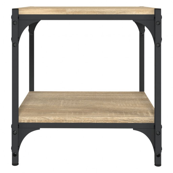 Mueble para TV contrachapada y acero roble Sonoma 40x33x41 cm M 5