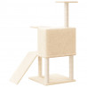 Árvore p/ gatos c/ postes arranhadores sisal 109 cm cor creme 5