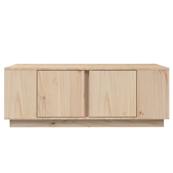 Mesa de centro de madera maciza de pino 110x50x40 cm M 5
