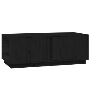 Mesa de centro de madera maciza de pino negro 110x50x40 cm H