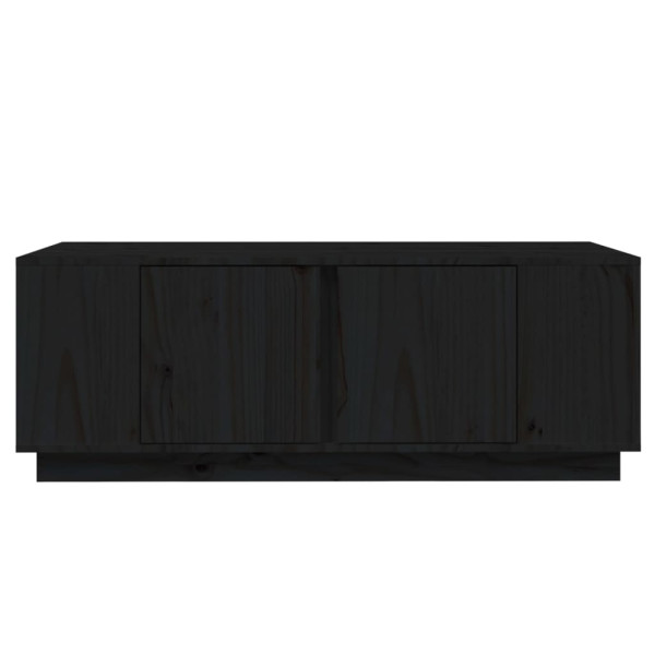 Mesa de centro de madera maciza de pino negro 110x50x40 cm M 5