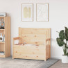 Banco de madera maciza de pino 112.5x51.5x96.5 cm 3