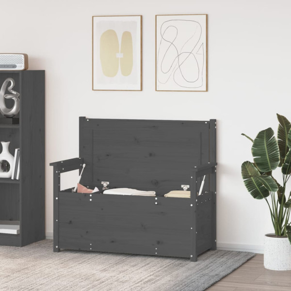 Banco 112.5x51.5x96.5 cm madeira de pinho maciça cinzento M 3