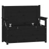 Banco de madera maciza de pino negro 112.5x51.5x96.5 cm 5