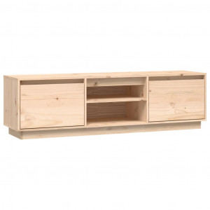 Mueble de TV de madera maciza de pino 140x35x40 cm H