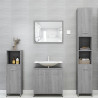 Armario de baño madera contrachapada gris Sonoma 30x30x95 cm 3