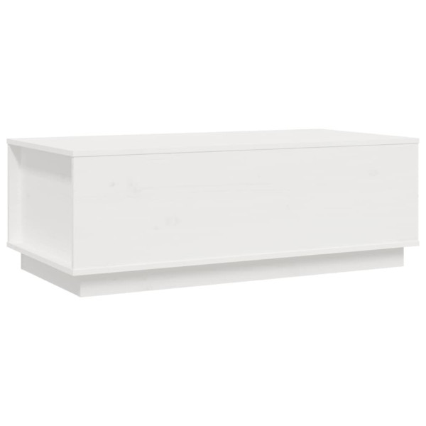 Mesa de centro de madera maciza de pino blanco 100x50x35 cm M 2