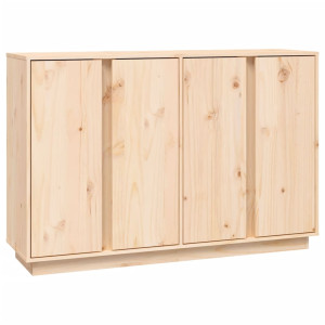 Aparador de madera maciza de pino 120x35x80 cm H