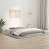 Estrutura de cama 140x200 cm madeira de pinho maciça 1