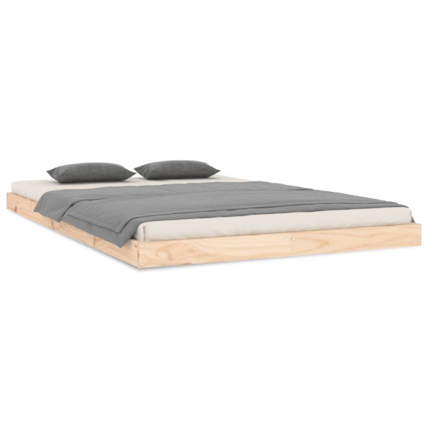 Estructura de cama madera maciza de pino 120x200 cm M 2