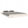 Estructura de cama madera maciza de pino blanco 120x200 cm 2
