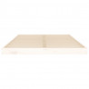 Estructura de cama madera maciza de pino blanco 120x200 cm 5