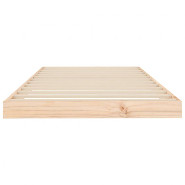 Estructura de cama madera maciza de pino 90x200 cm M 5