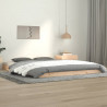 Estructura de cama de madera maciza de pino 140x190 cm 1